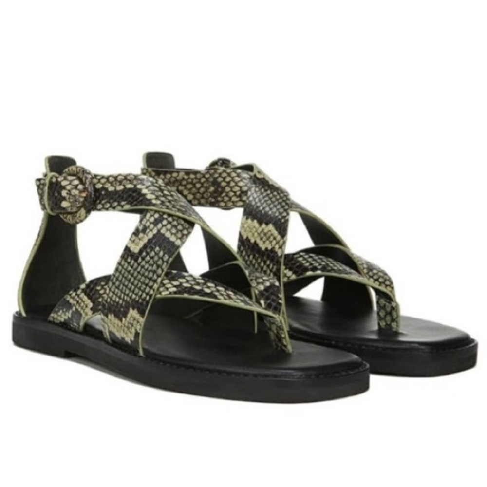 Vince Morris Leather Thong Sandals - Picture 2 of 8